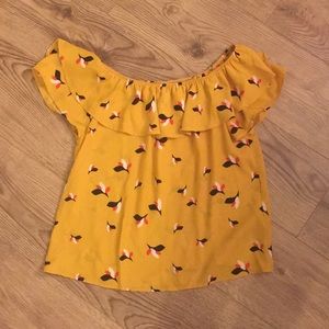 Off the shoulder shirt